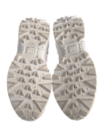 Rick Owens x Veja Leather Grosgrain Trim Sneakers