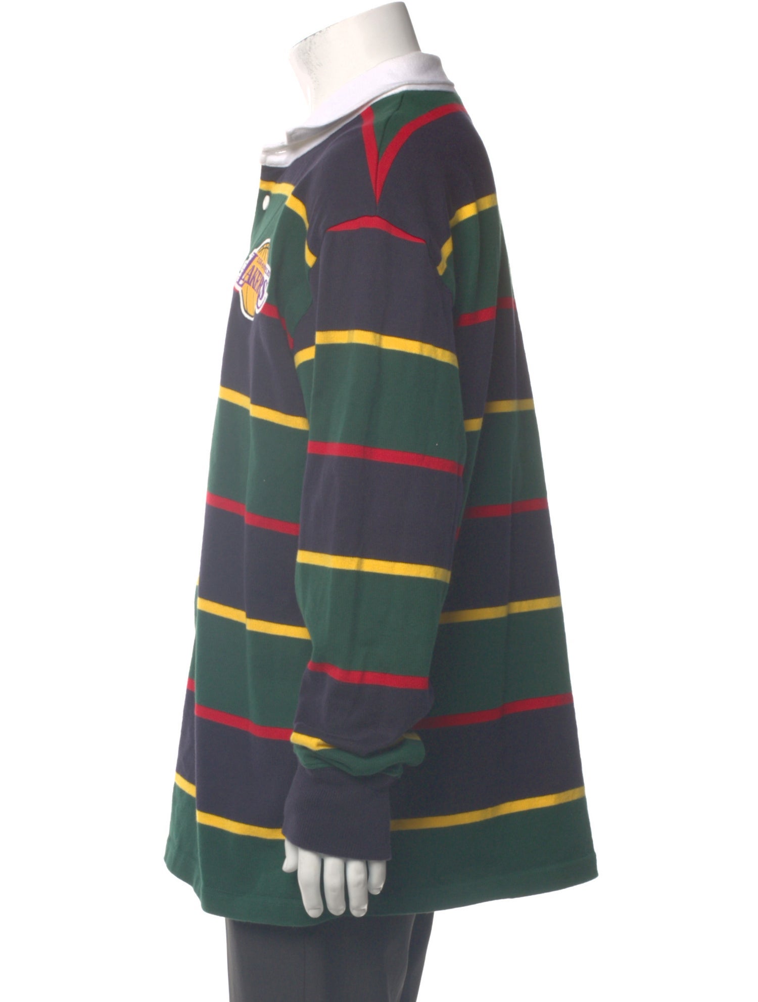 Rowing Blazers x NBA Striped Collar Polo Sweater