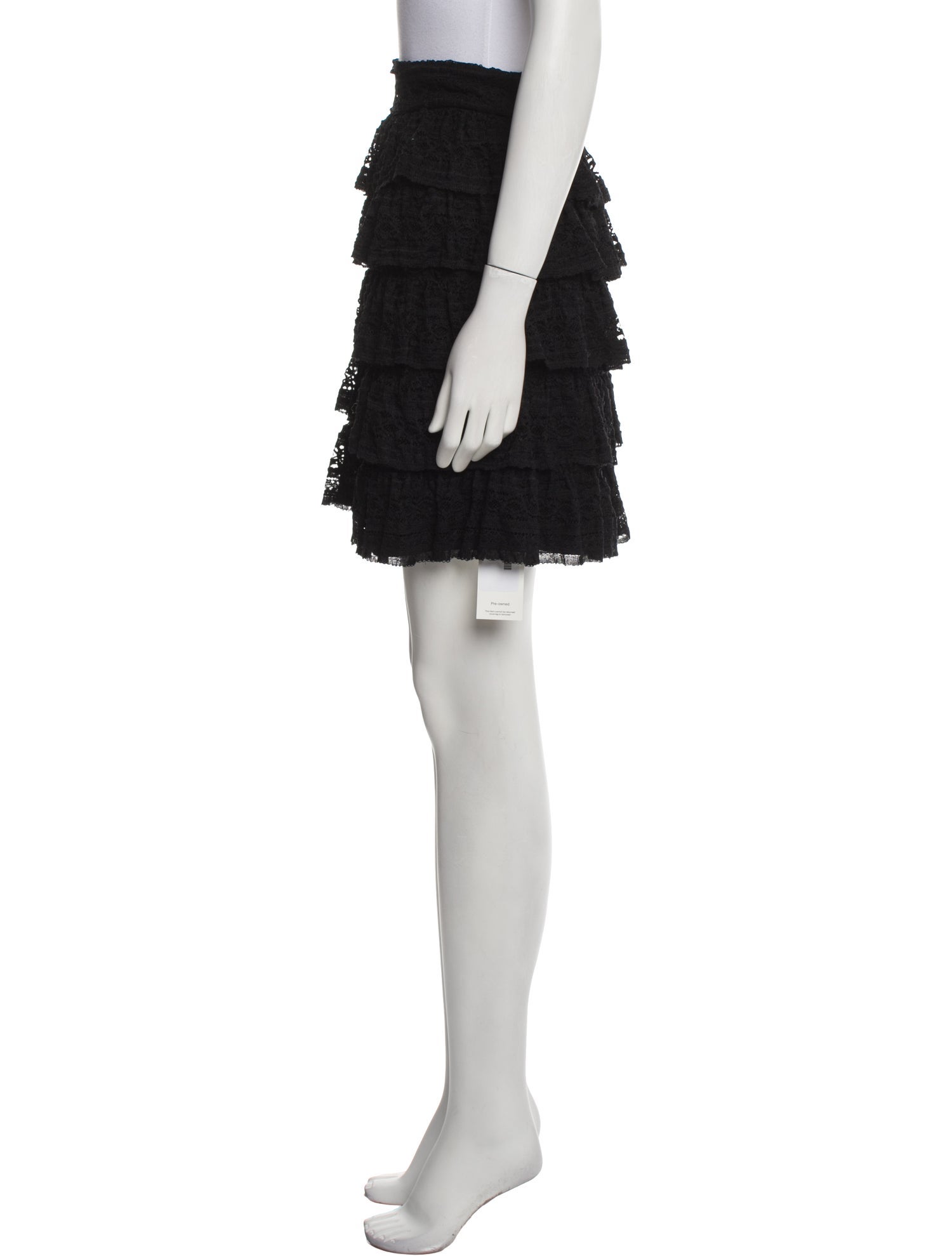 Royal Underground Ruffle Embellishment Mini Skirt