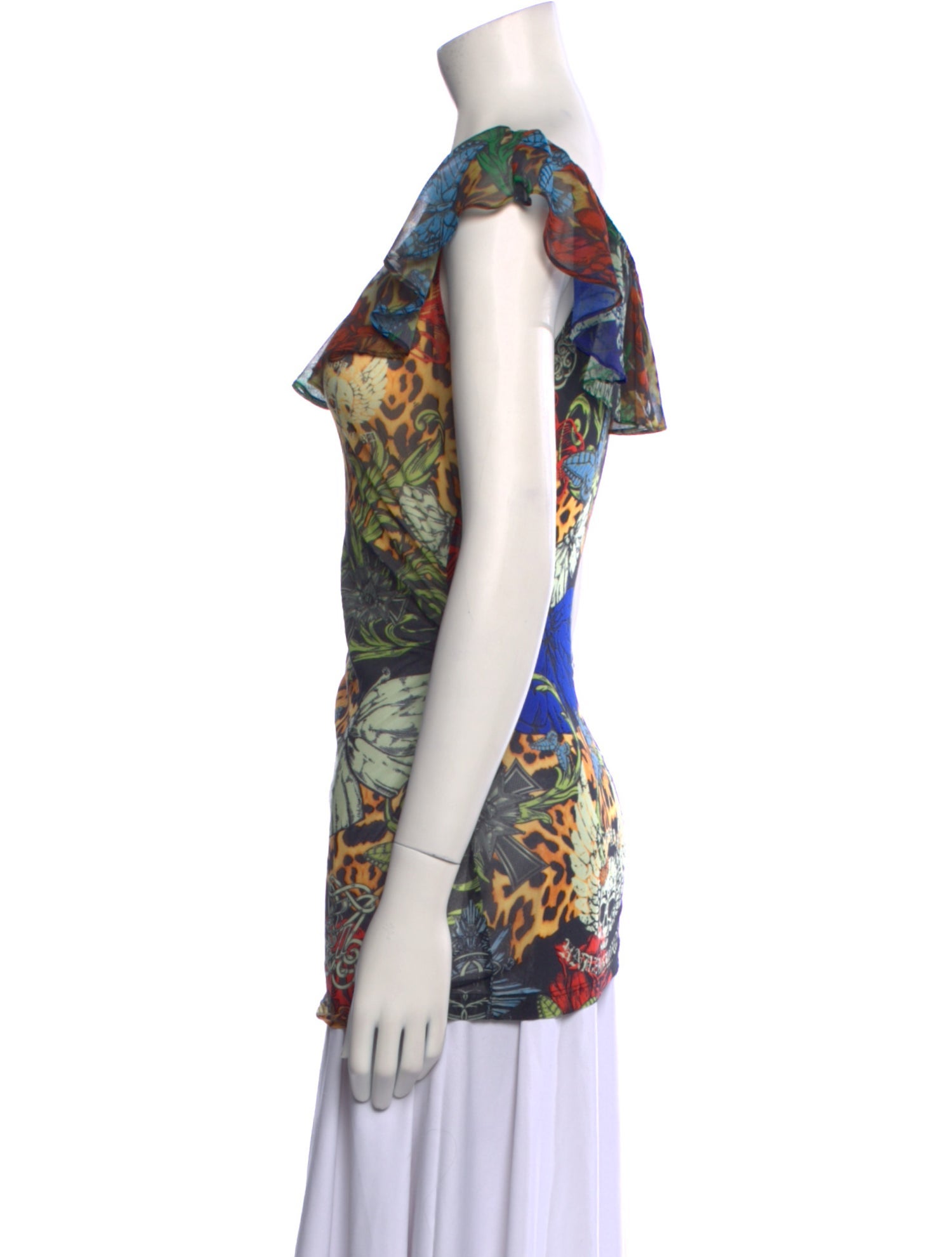 Royal Underground Printed Bateau Neckline Tunic