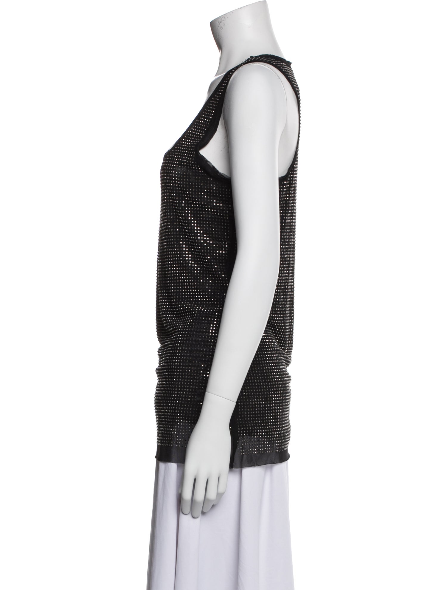 Royal Underground Nylon Scoop Neck Top