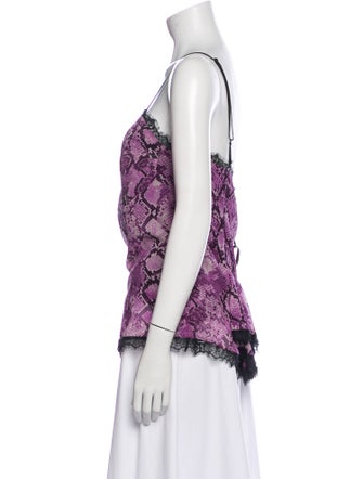 Royal Underground Silk Printed Top