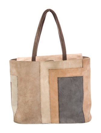 Renaud Pellegrino Suede Top Handle Bag