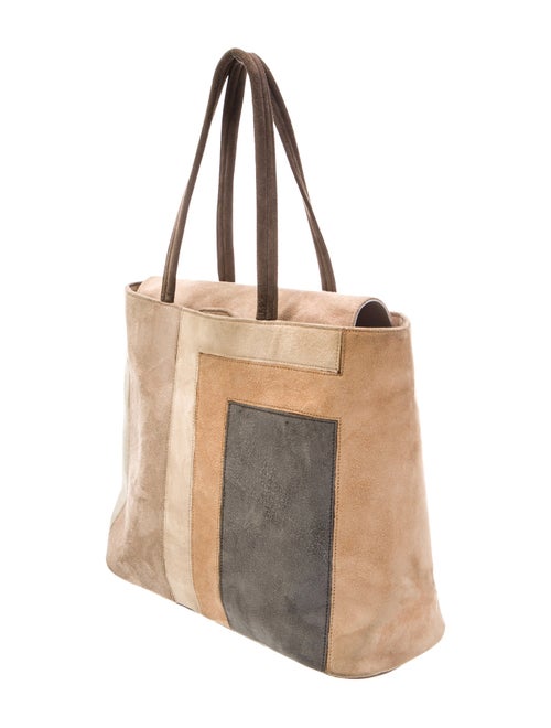 Renaud Pellegrino Suede Top Handle Bag