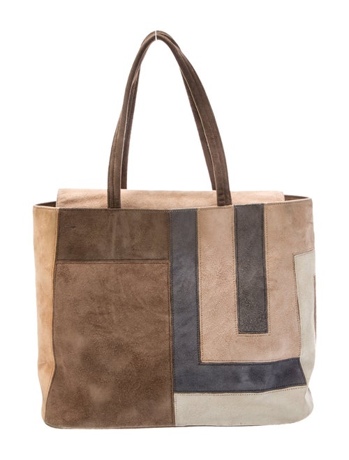 Renaud Pellegrino Suede Top Handle Bag