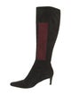 Renaud Pellegrino Suede Colorblock Pattern Boots