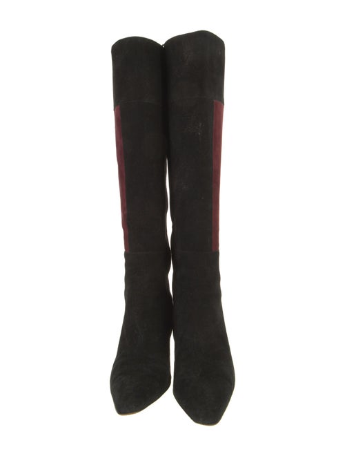 Renaud Pellegrino Suede Colorblock Pattern Boots