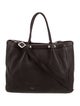Renaud Pellegrino Leather Top Handle Bag