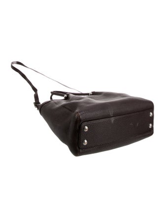 Renaud Pellegrino Leather Top Handle Bag