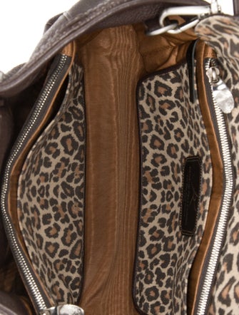 Renaud Pellegrino Leather Top Handle Bag