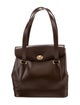 Renaud Pellegrino Leather Top Handle Bag