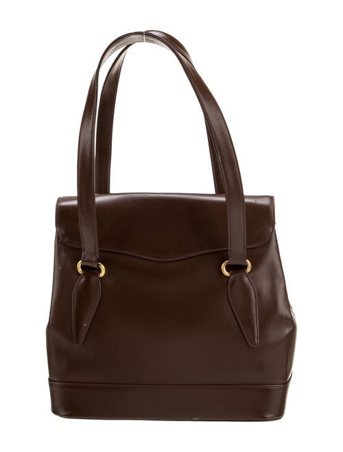Renaud Pellegrino Leather Top Handle Bag