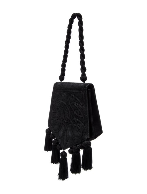 Renaud Pellegrino Suede Top Handle Bag
