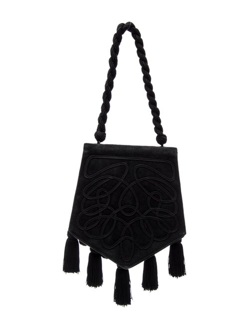 Renaud Pellegrino Suede Top Handle Bag