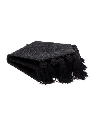 Renaud Pellegrino Suede Top Handle Bag