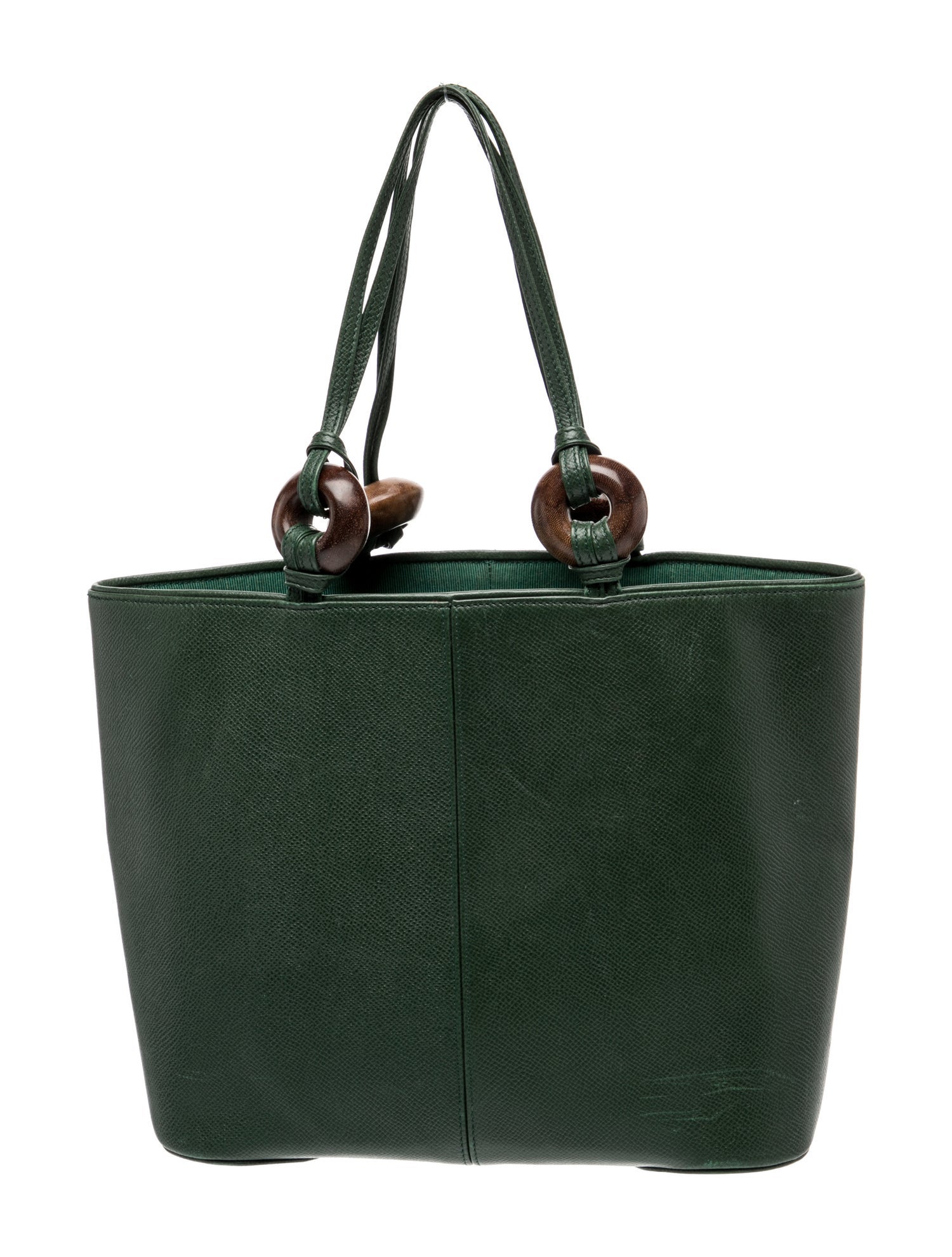 Renaud Pellegrino Leather Top Handle Bag