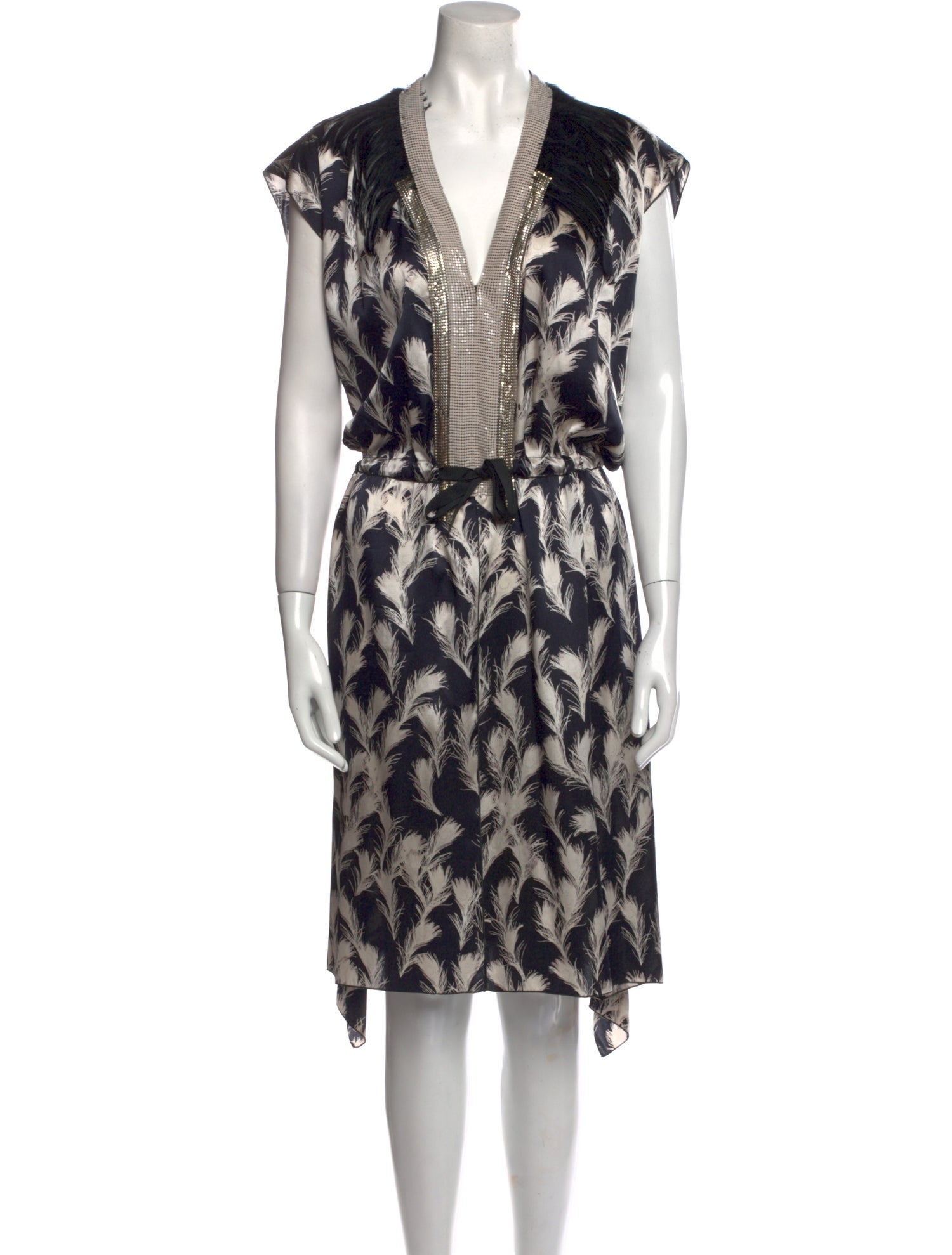 Rozae Nichols Printed Knee-Length Dress