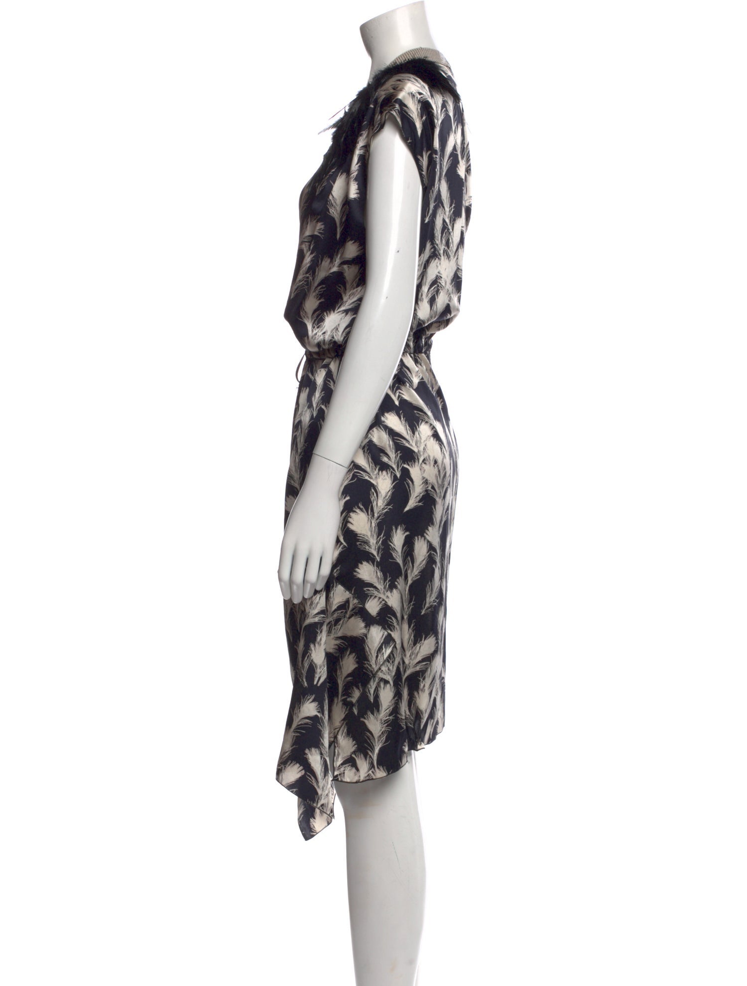 Rozae Nichols Printed Knee-Length Dress