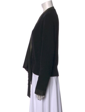 Rozae Nichols Wool Open Front Sweater