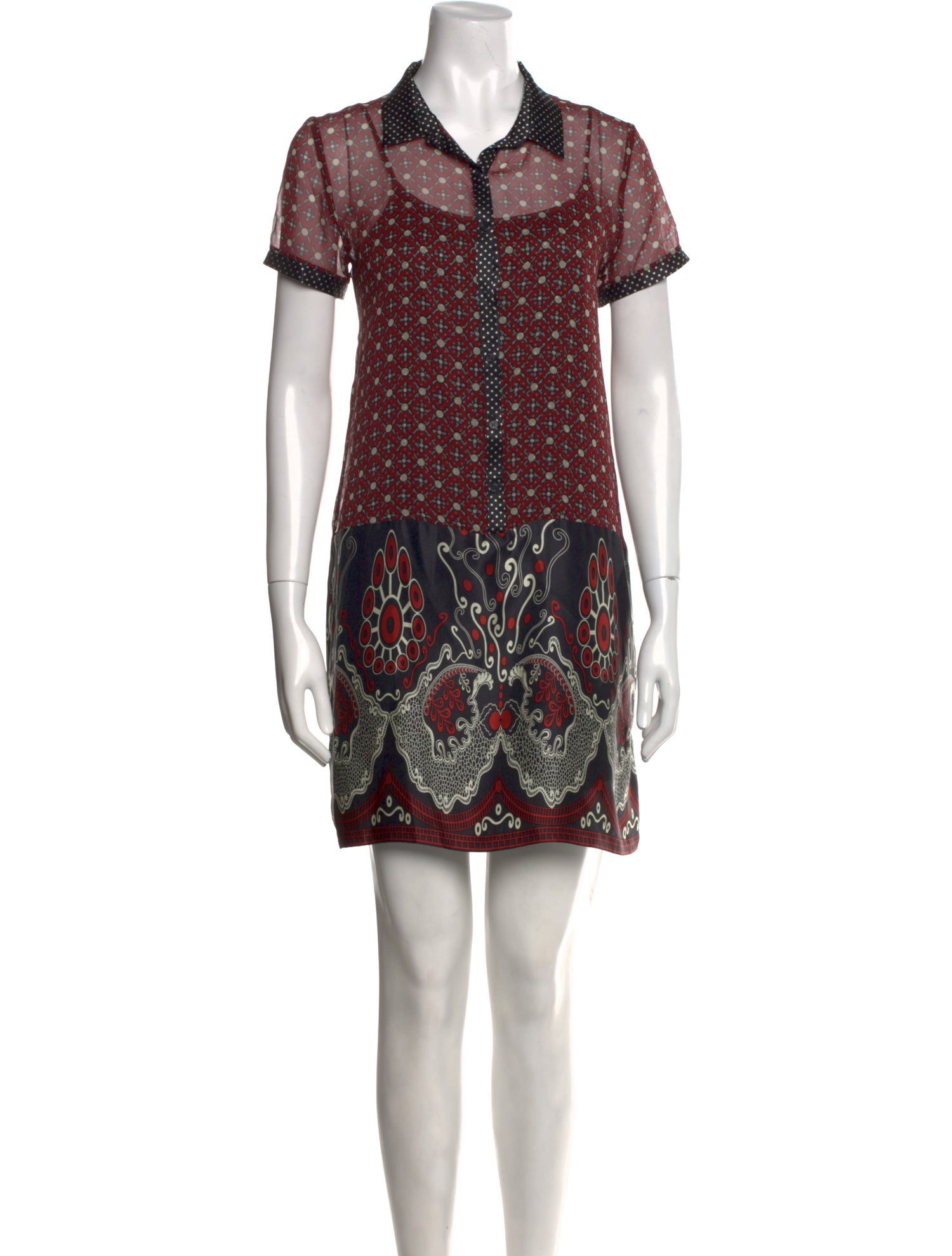 Rozae Nichols Silk Mini Dress