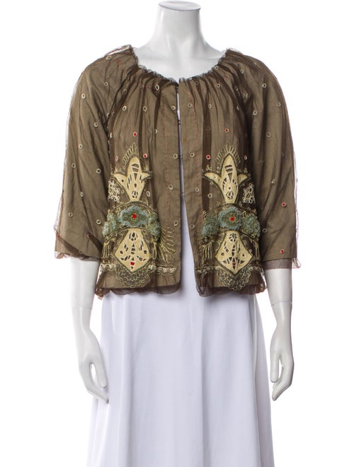 Rozae Nichols Floral Print Evening Jacket