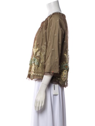 Rozae Nichols Floral Print Evening Jacket