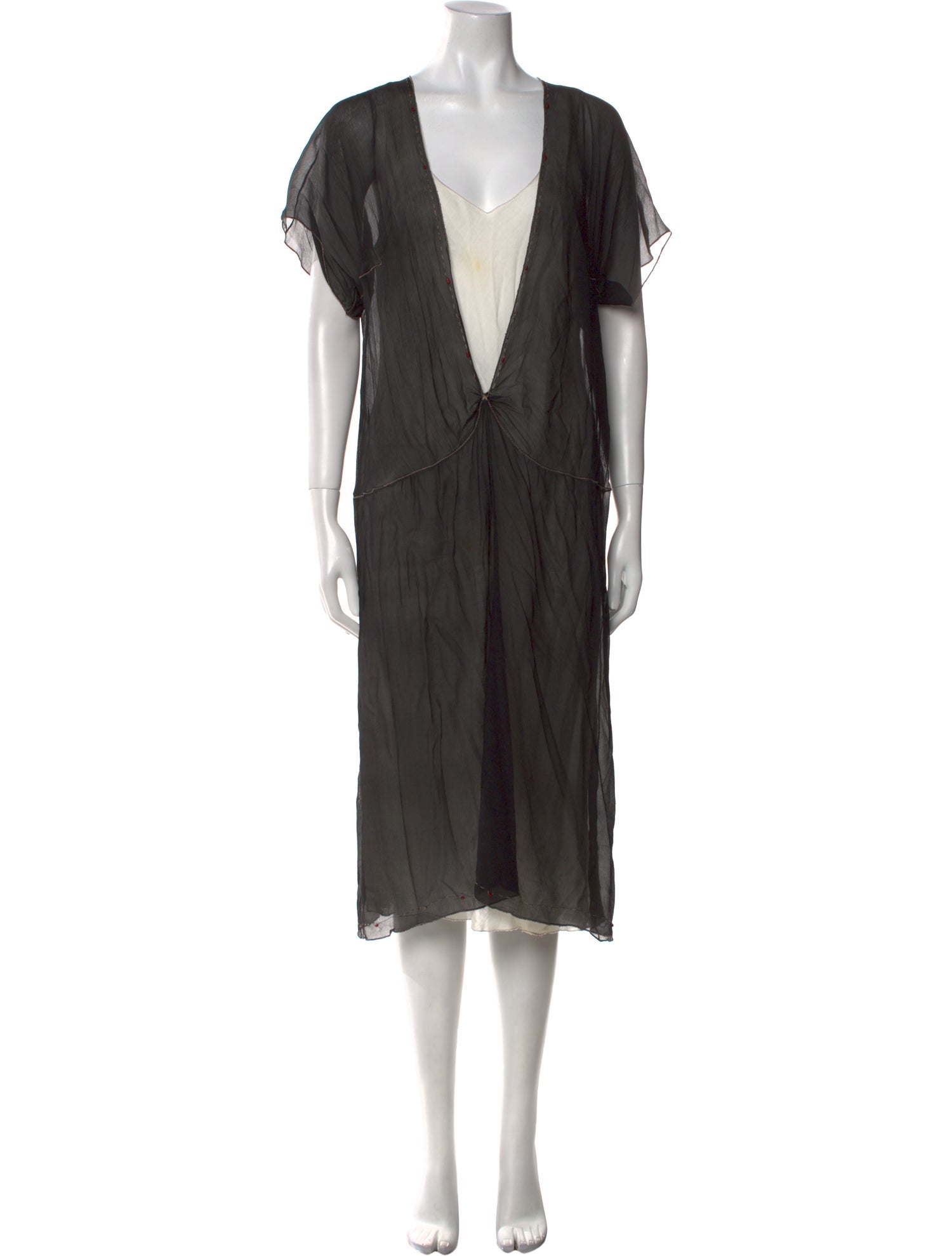 Rozae Nichols Silk Midi Length Dress