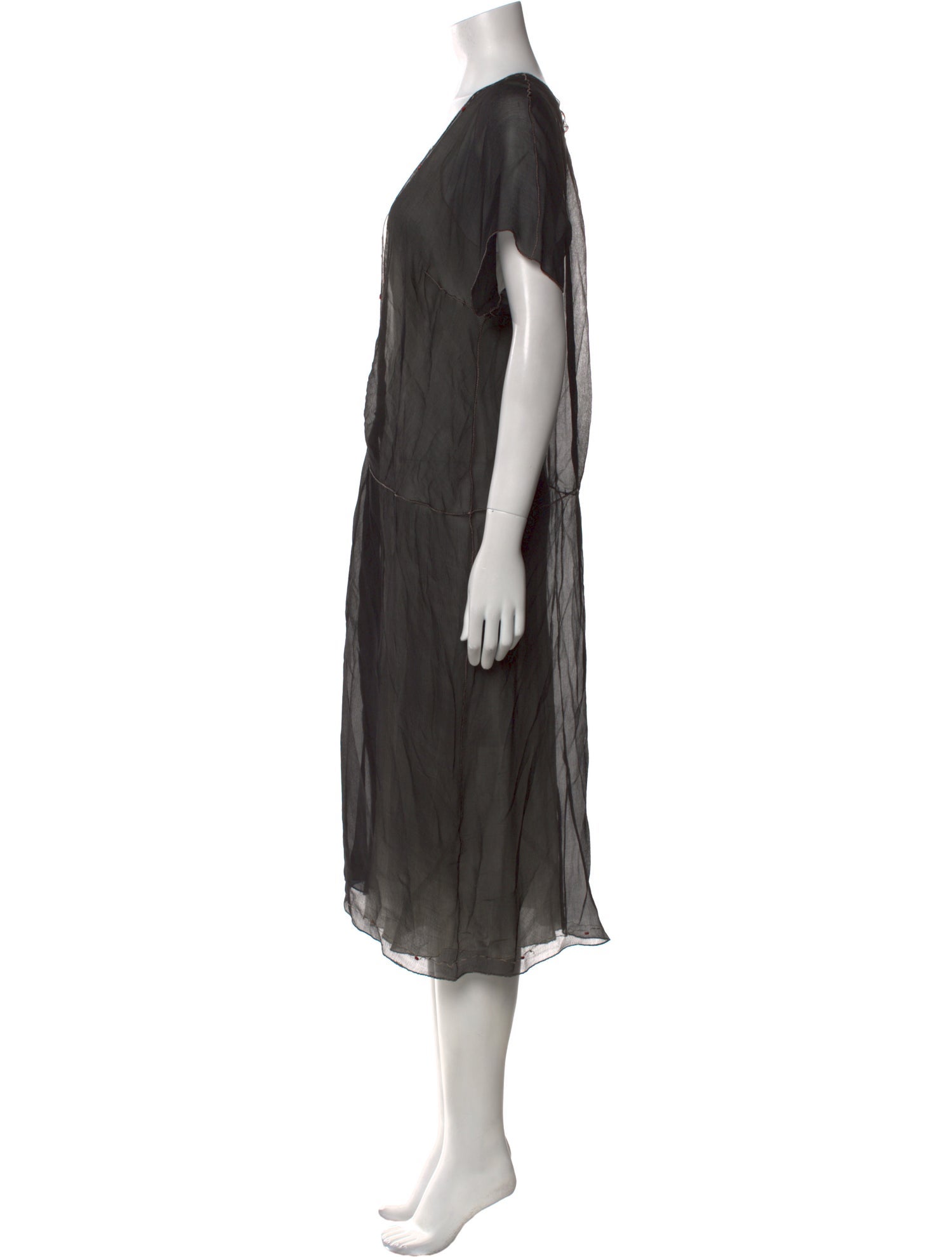 Rozae Nichols Silk Midi Length Dress