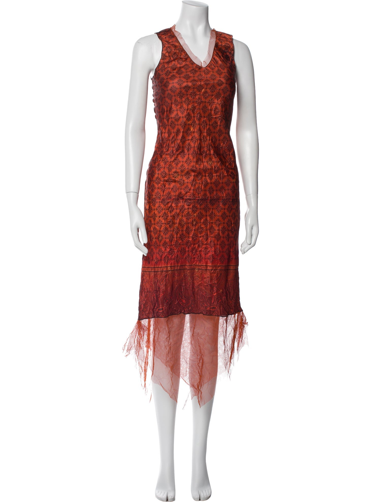 Rozae Nichols Lace Pattern Long Dress