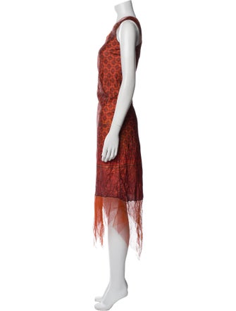 Rozae Nichols Lace Pattern Long Dress