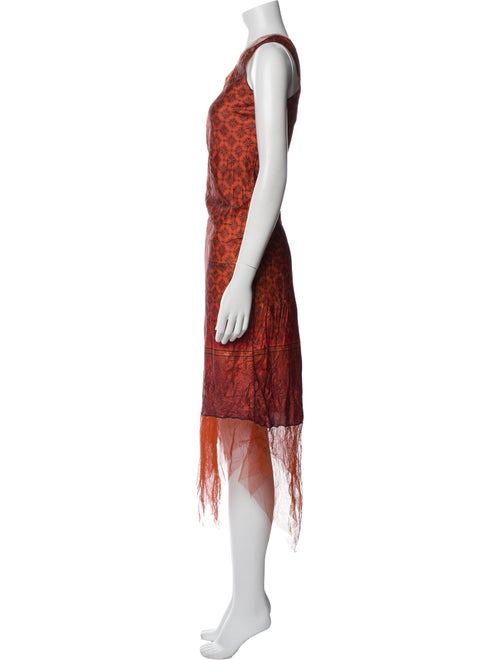 Rozae Nichols Lace Pattern Long Dress