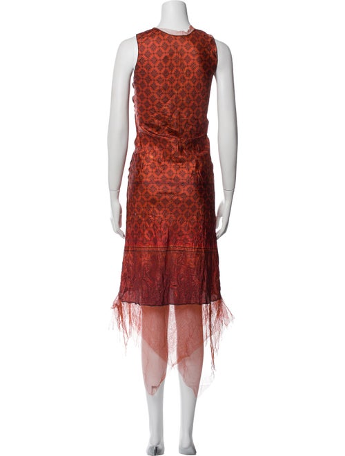 Rozae Nichols Lace Pattern Long Dress