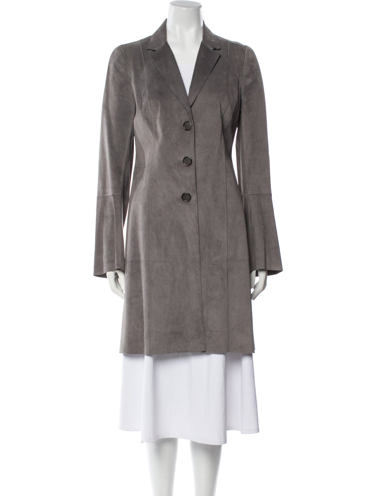 Rozae Nichols Leather Trench Coat