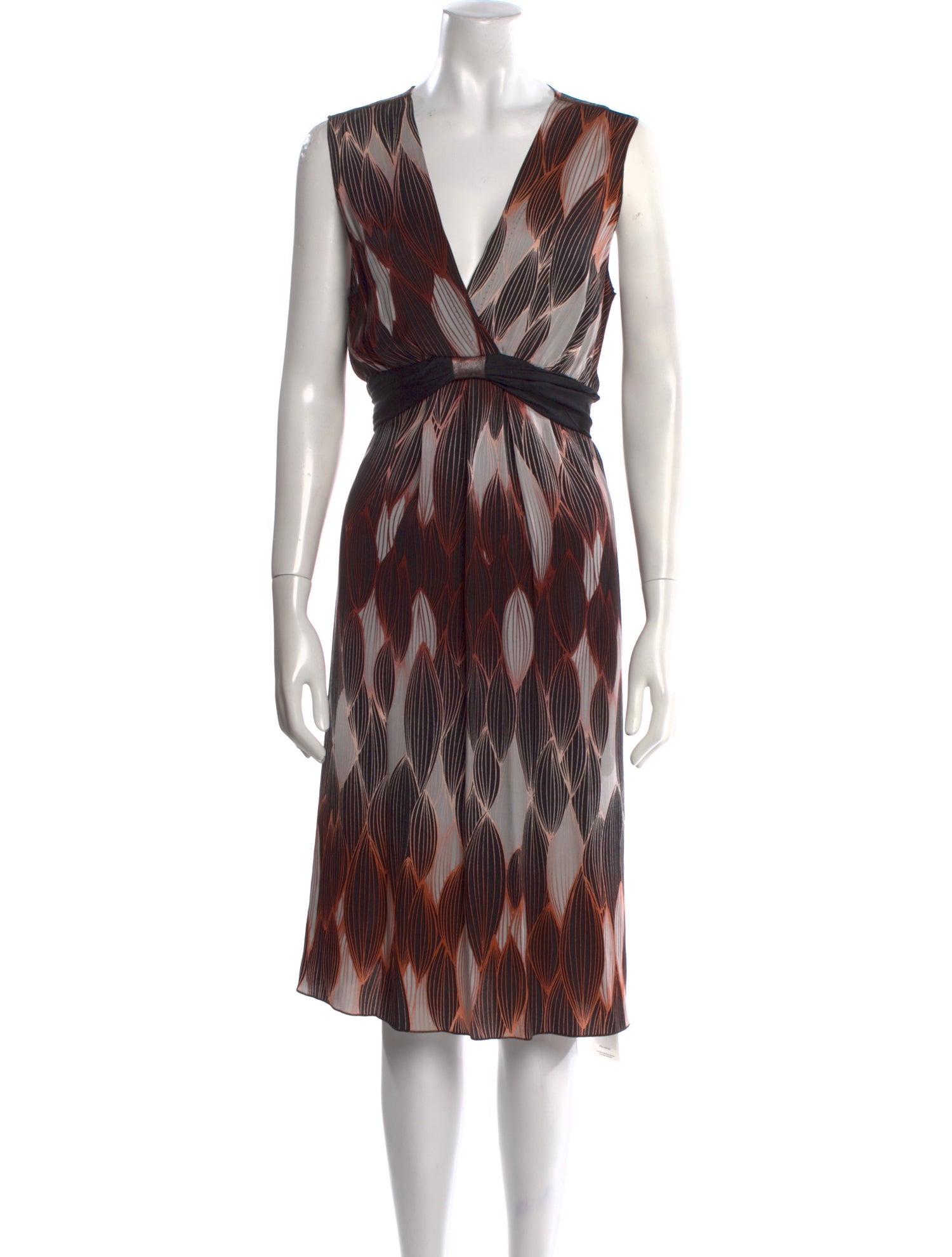 Rozae Nichols Silk Midi Length Dress