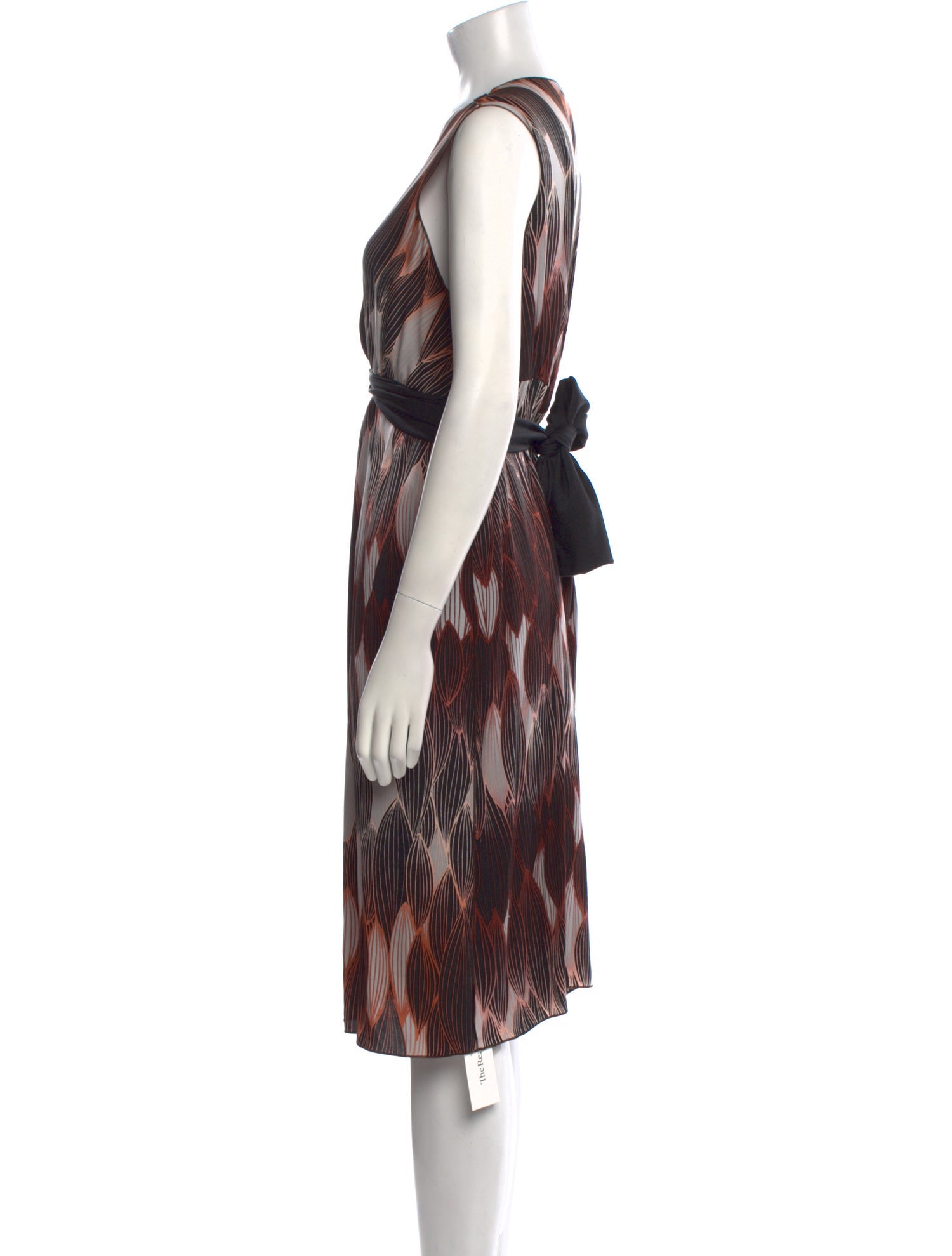 Rozae Nichols Silk Midi Length Dress