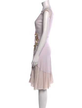 Rozae Nichols V-Neck Midi Length Dress