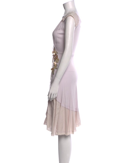 Rozae Nichols V-Neck Midi Length Dress