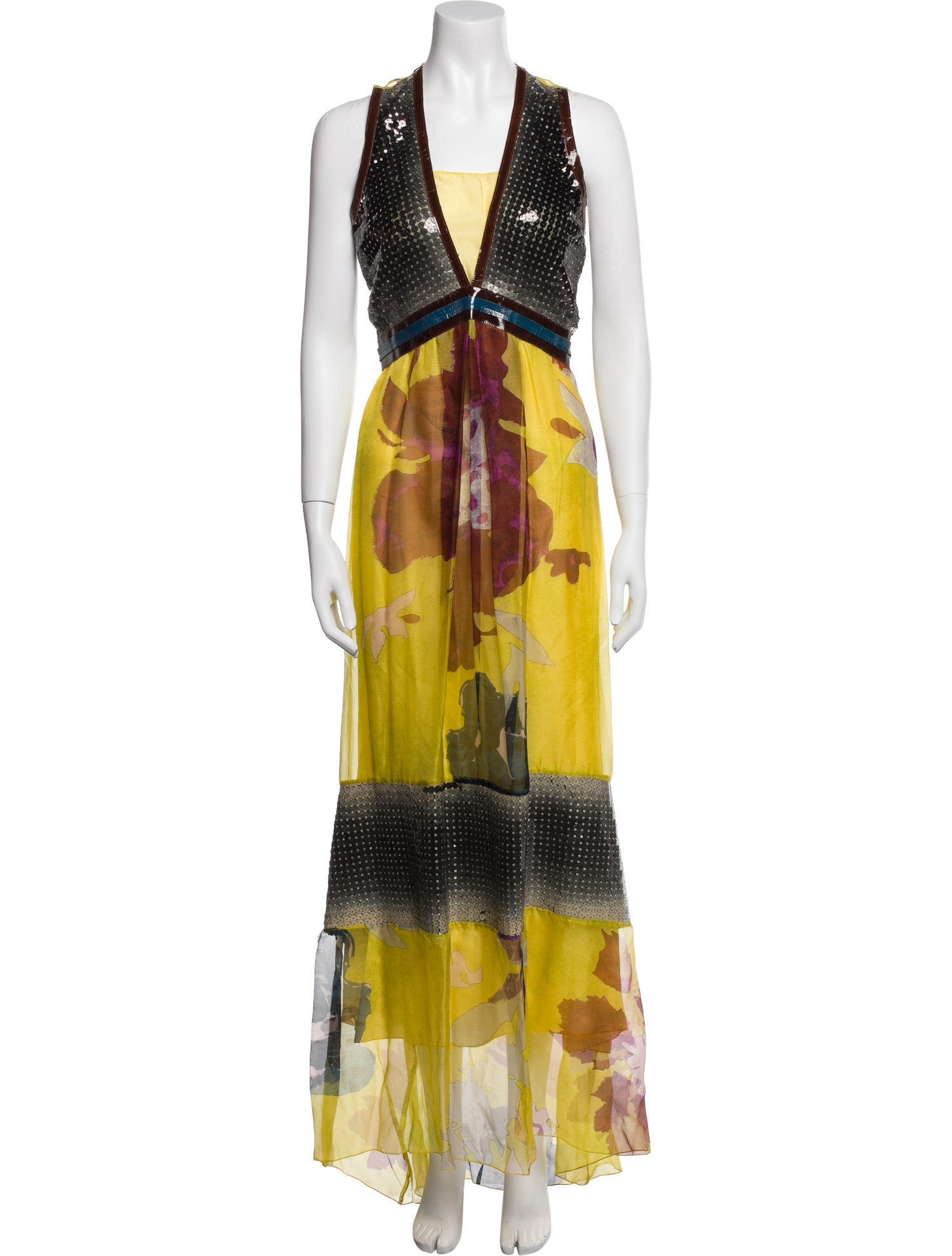 Rozae Nichols Silk Long Dress