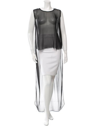 Raquel Allegra Silk High-Low Top