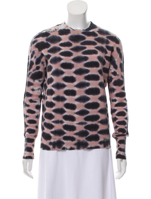 Raquel Allegra Tie-Dye Print Crew Neck Sweater Pin