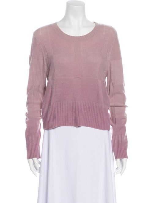Raquel Allegra Cashmere Scoop Neck Sweater Pink