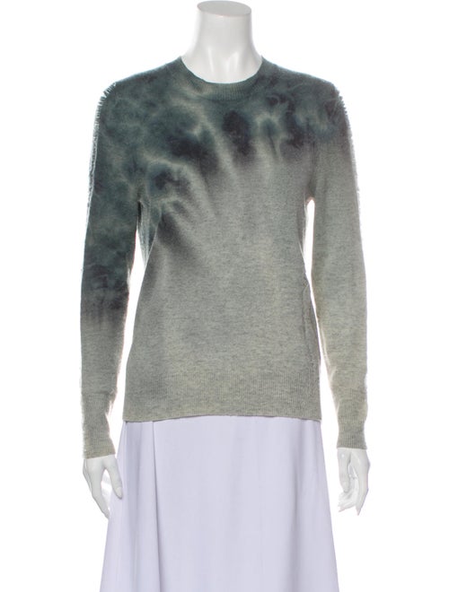 Raquel Allegra Tie-Dye Print Crew Neck Sweater