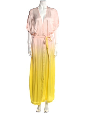 Raquel Allegra Dresses V-Neck Long Dress L