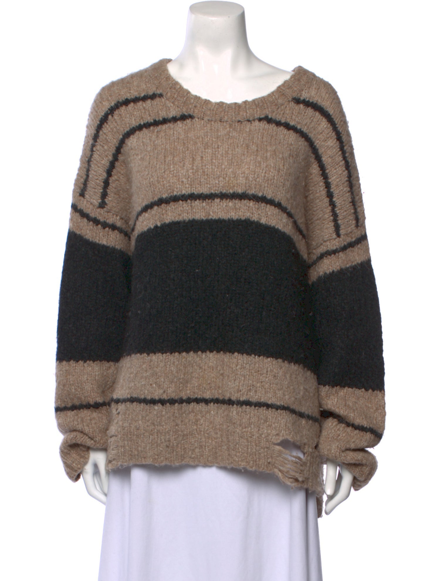 Raquel Allegra Baby Alpaca Striped Sweater