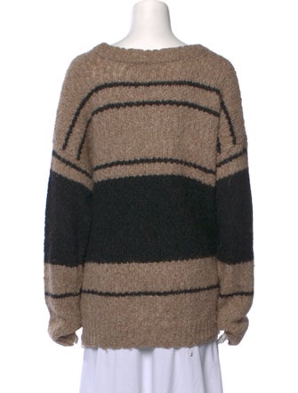 Raquel Allegra Baby Alpaca Striped Sweater