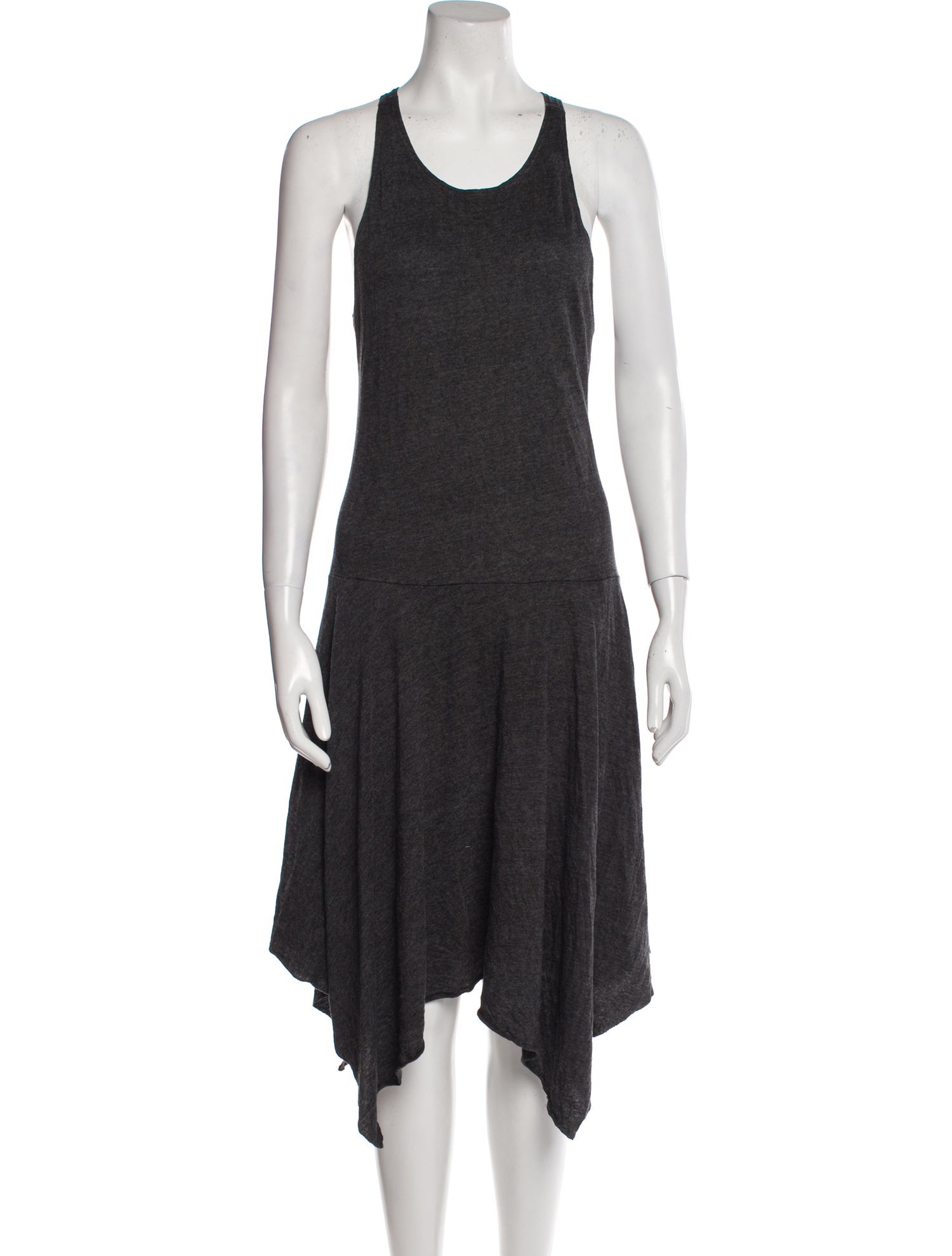 Raquel Allegra Scoop Neck Midi Length Dress