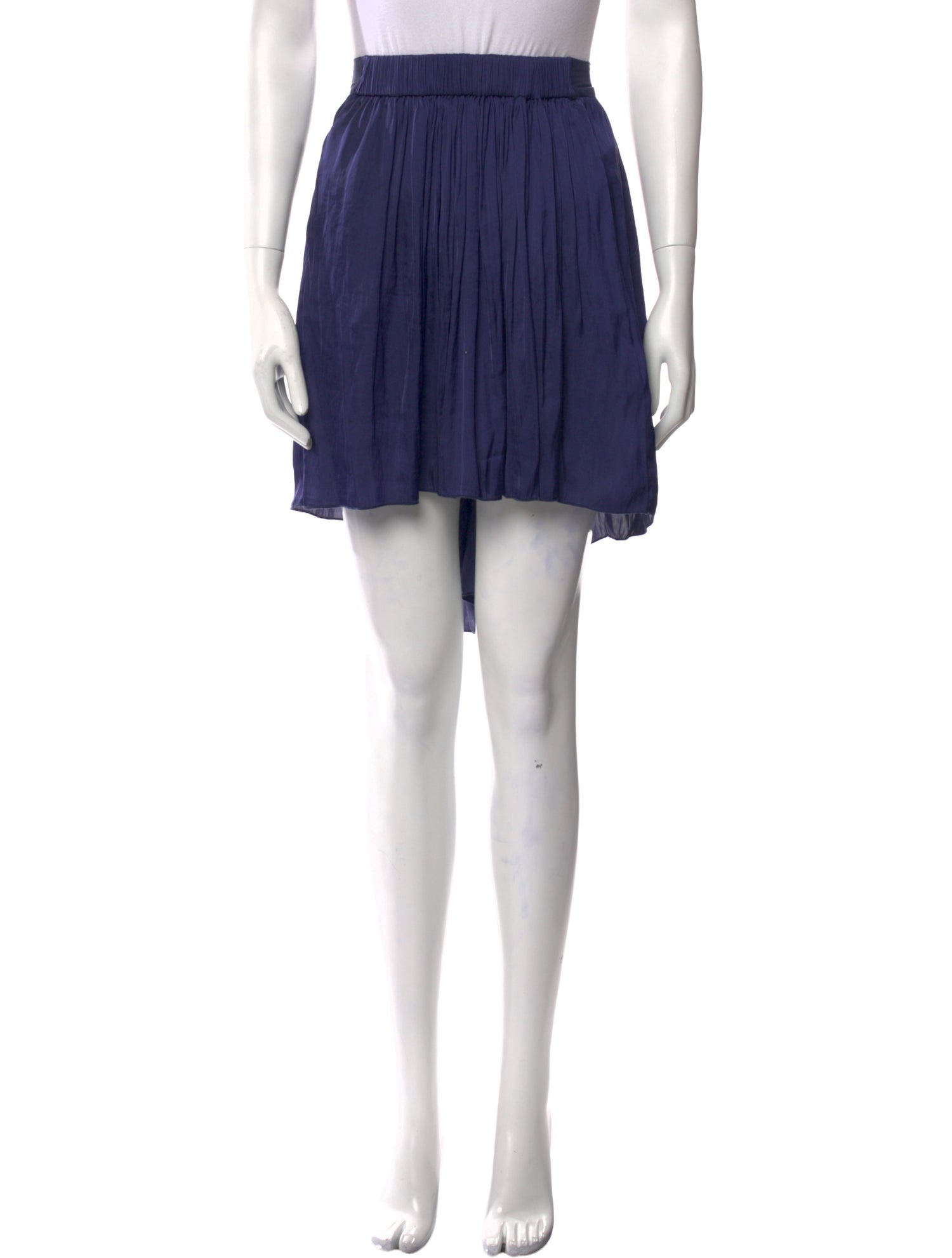 Raquel Allegra Ruffle Embellishment Knee-Length Skirt