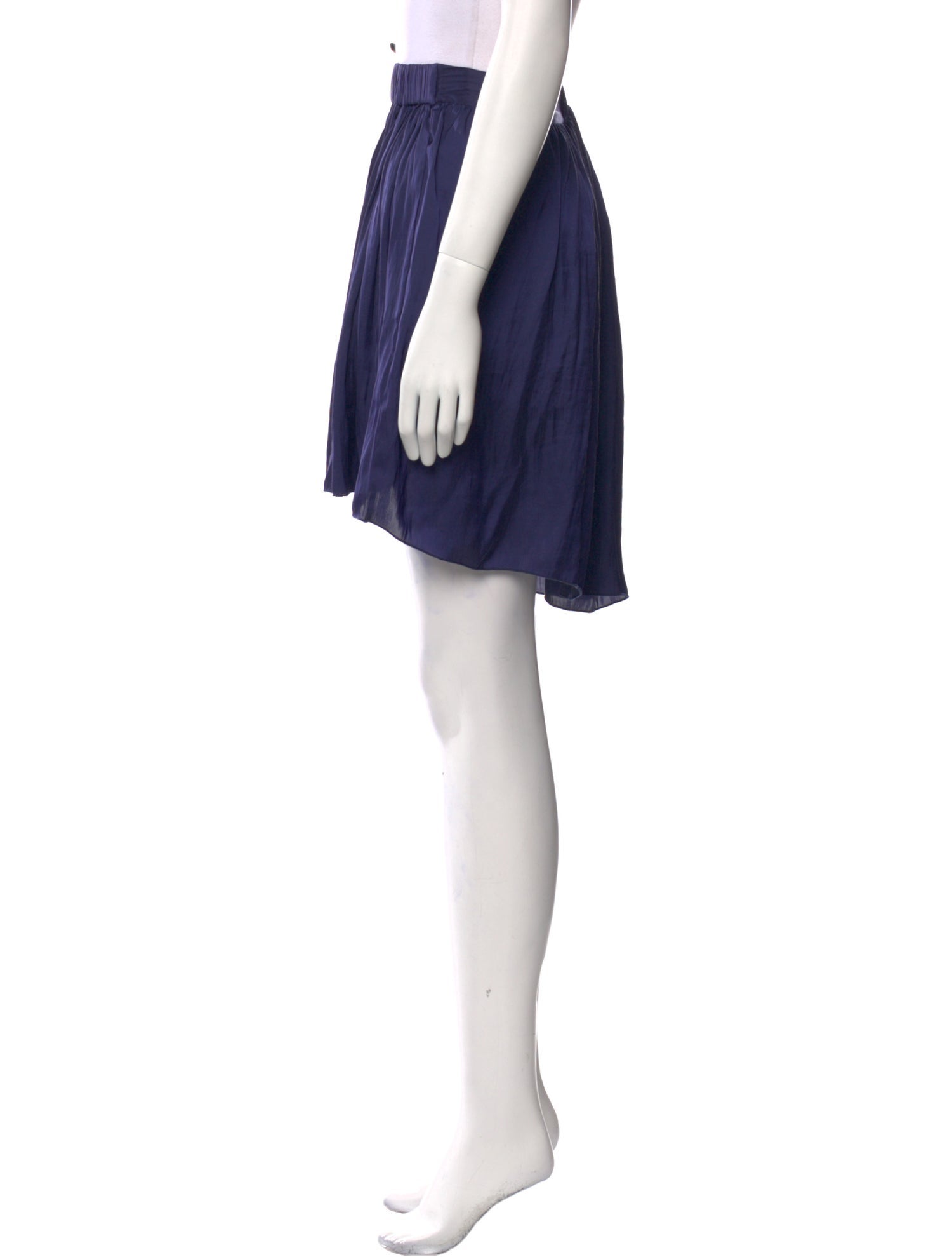 Raquel Allegra Ruffle Embellishment Knee-Length Skirt