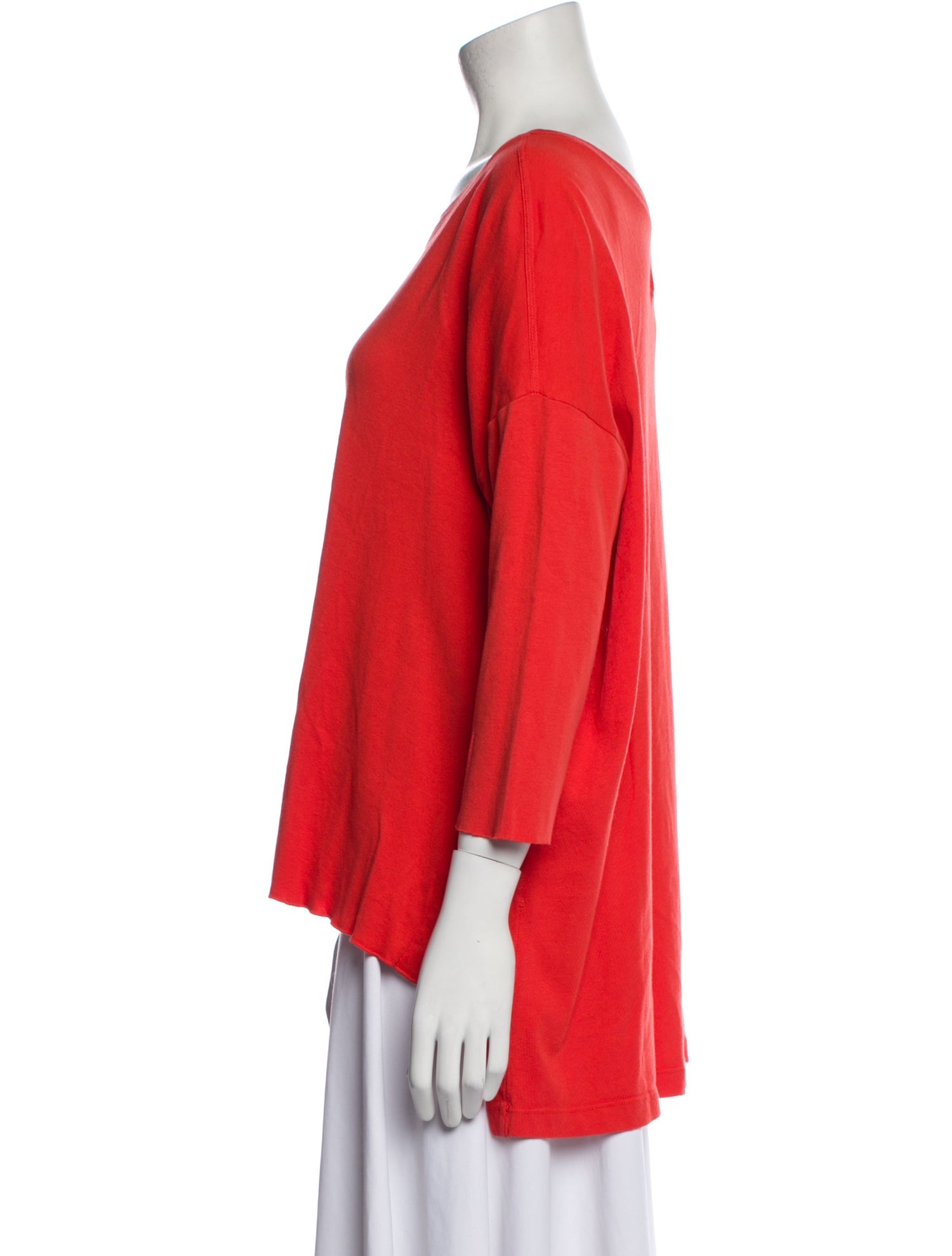 Raquel Allegra Scoop Neck Three-Quarter Sleeve Blouse w/ Tags