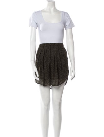 Raquel Allegra Animal Print Skirt Set